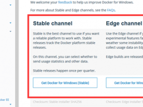 两种方式在Windows上安装和运行Docker容器技术