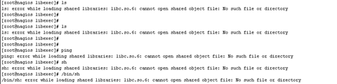 error while loading shared libraries: libc.so.6 误删除libc.so.6急救办法,