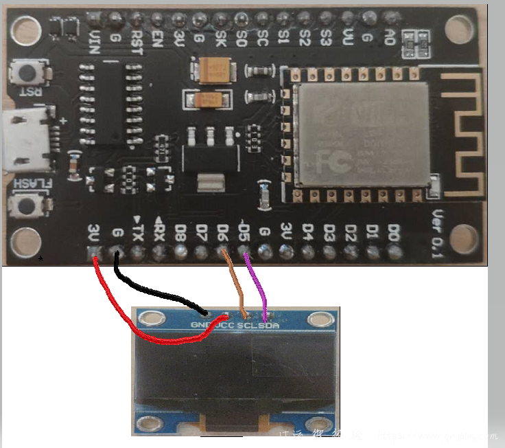 ESP8266使用Micropython驱动I2C接口OLED屏幕显示-图片5